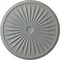 Ekena Millwork Leandros Ceiling Medallion (Fits Canopies up to 5"), 33 1/8"OD x 3 1/2"ID x 1 3/8"P, Primed White CM33LE - alternate 1
